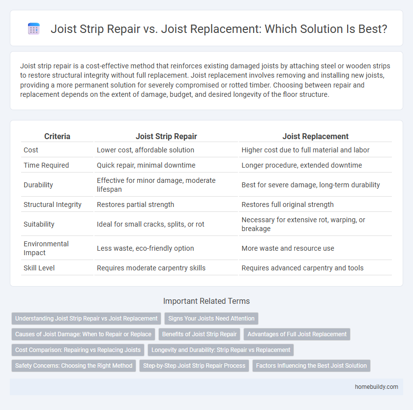 Joist Strip Repair vs. Joist Replacement: Which Solution Is Best?