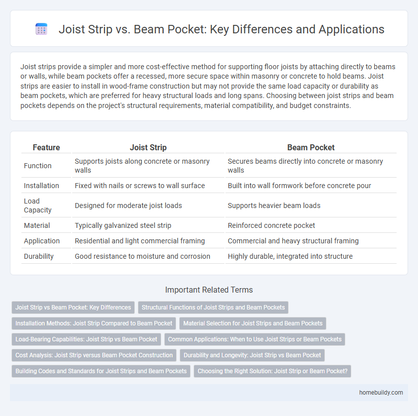 Joist Strip vs. Beam Pocket: Key Differences and Applications