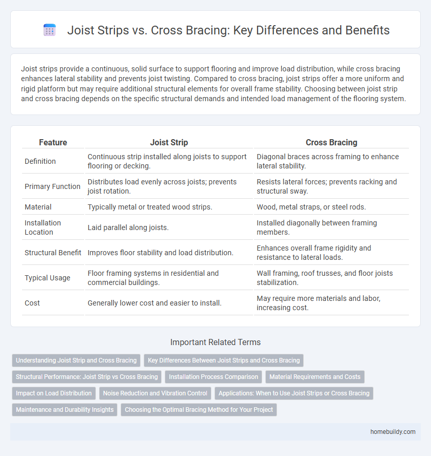 Joist Strips vs. Cross Bracing: Key Differences and Benefits