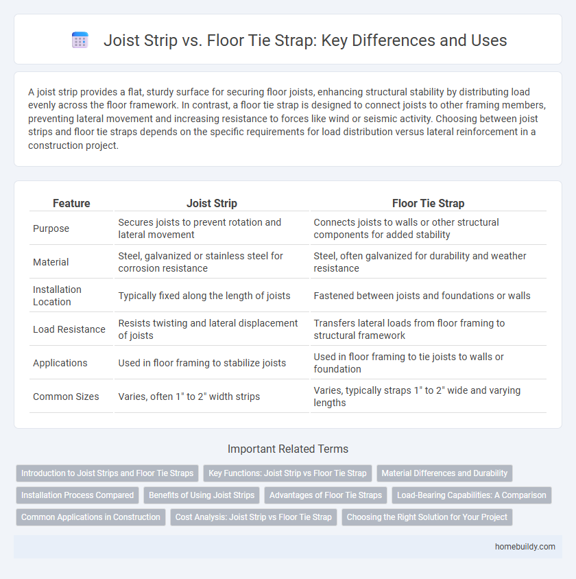 Joist Strip vs. Floor Tie Strap: Key Differences and Uses