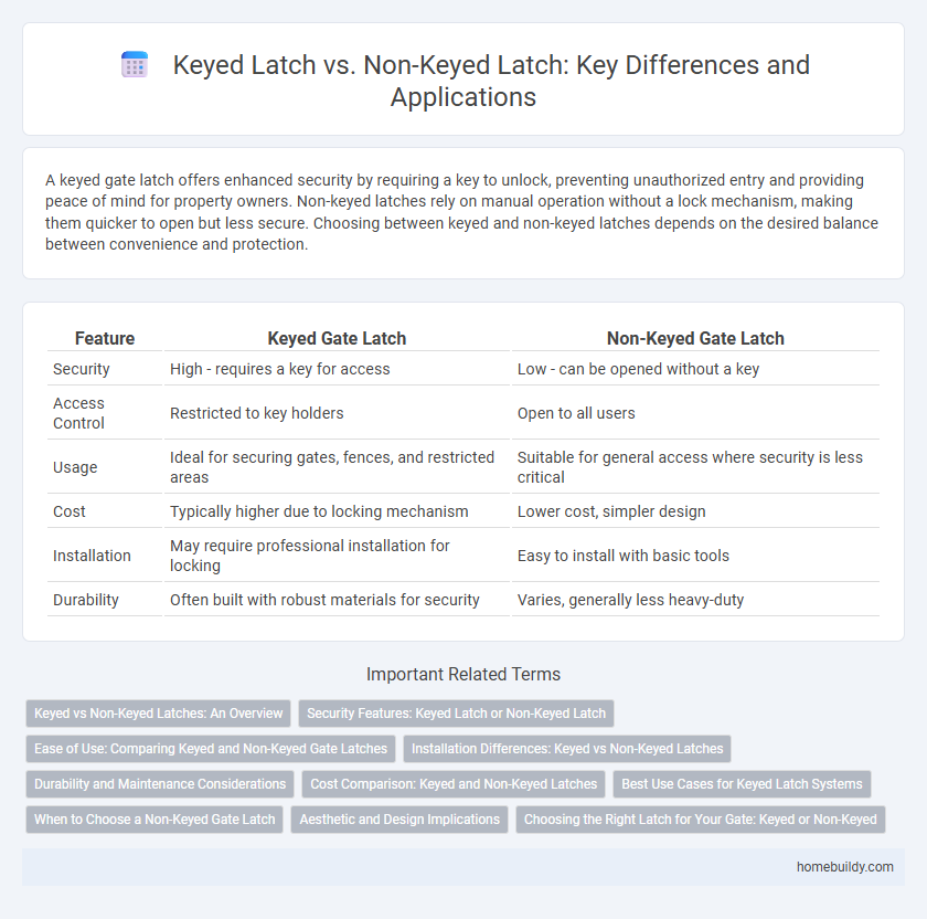Keyed Latch vs. Non-Keyed Latch: Key Differences and Applications