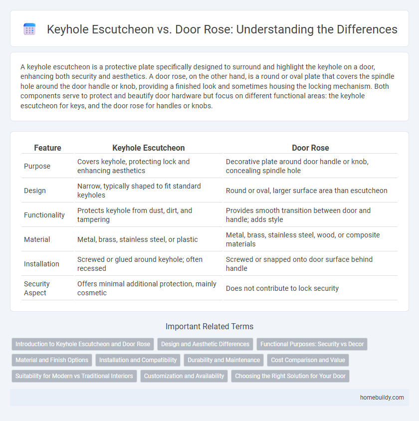 Keyhole Escutcheon vs. Door Rose: Understanding the Differences
