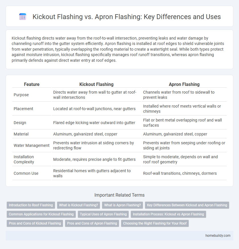 Kickout Flashing vs. Apron Flashing: Key Differences and Uses