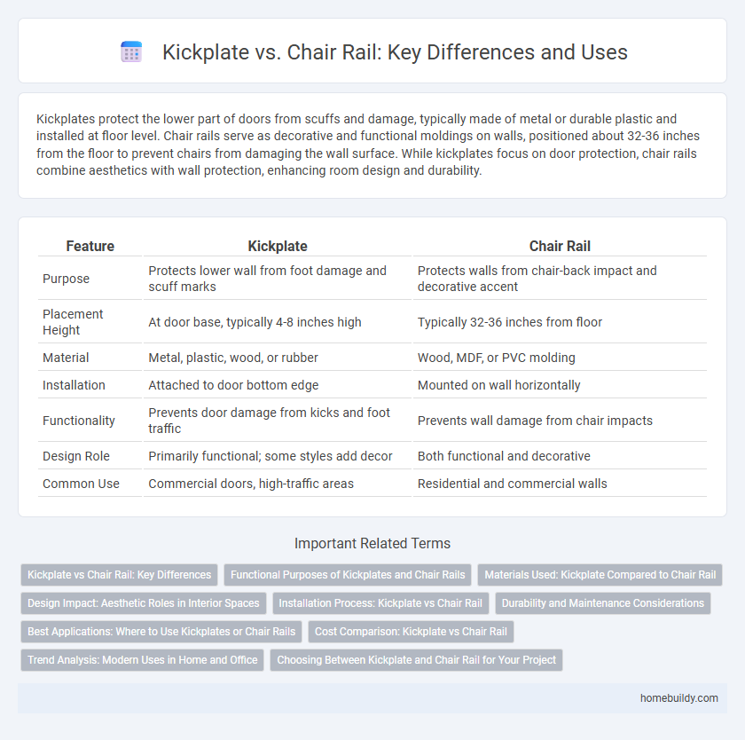 Kickplate vs. Chair Rail: Key Differences and Uses