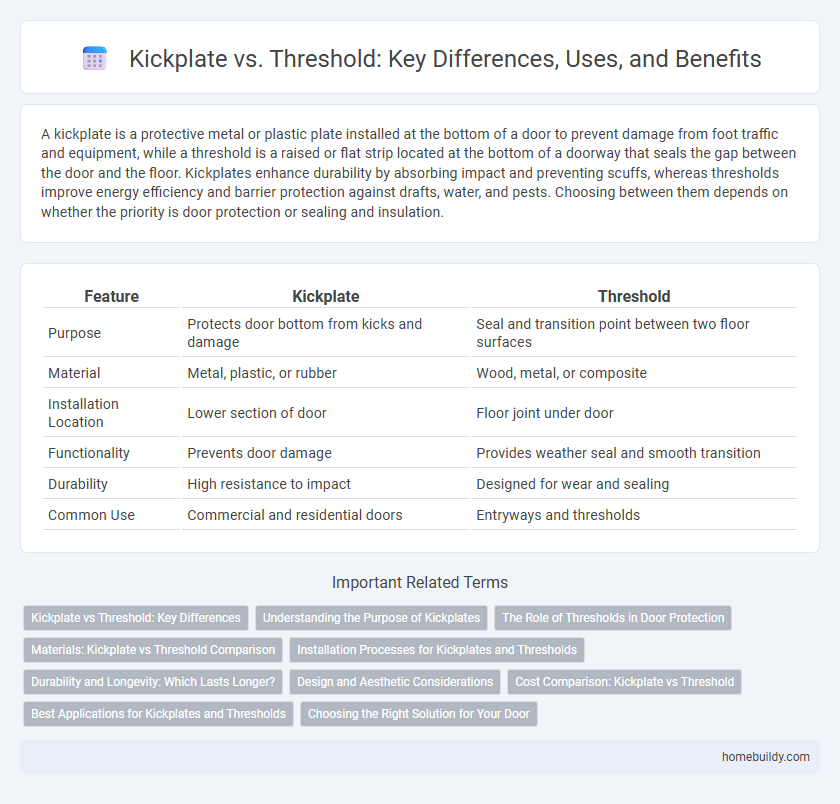Kickplate vs. Threshold: Key Differences, Uses, and Benefits