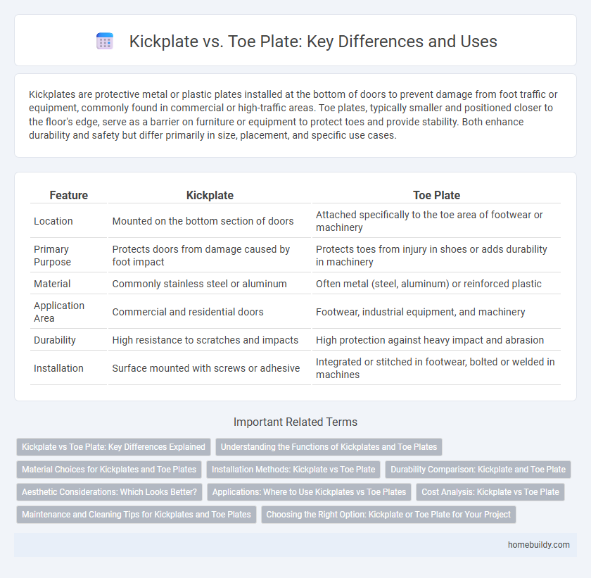 Kickplate vs. Toe Plate: Key Differences and Uses
