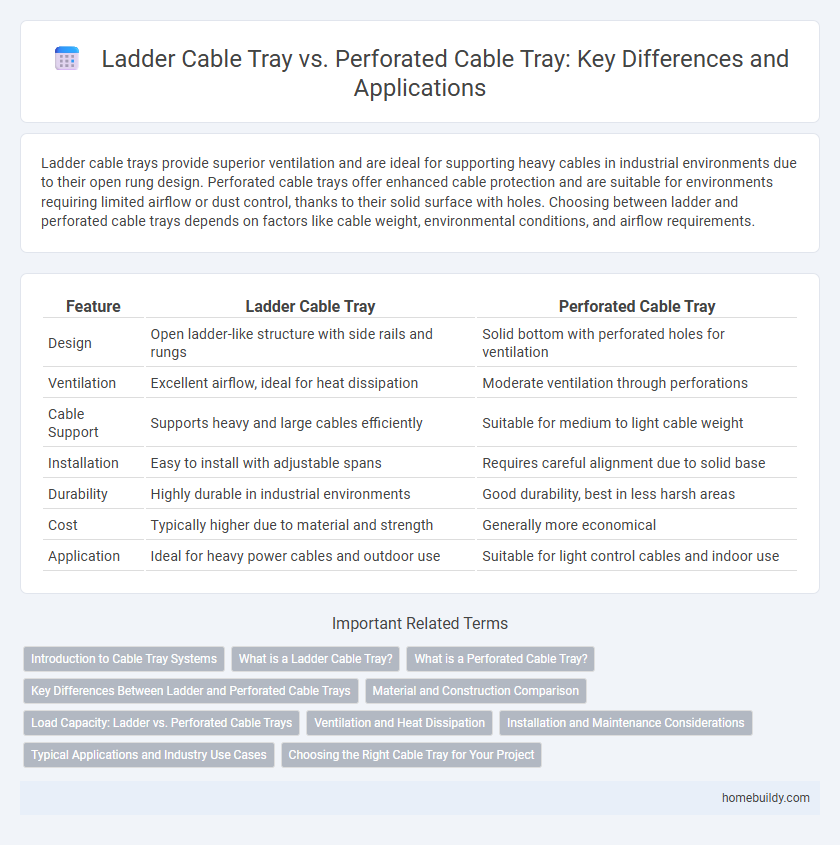 Ladder Cable Tray vs. Perforated Cable Tray: Key Differences and Applications