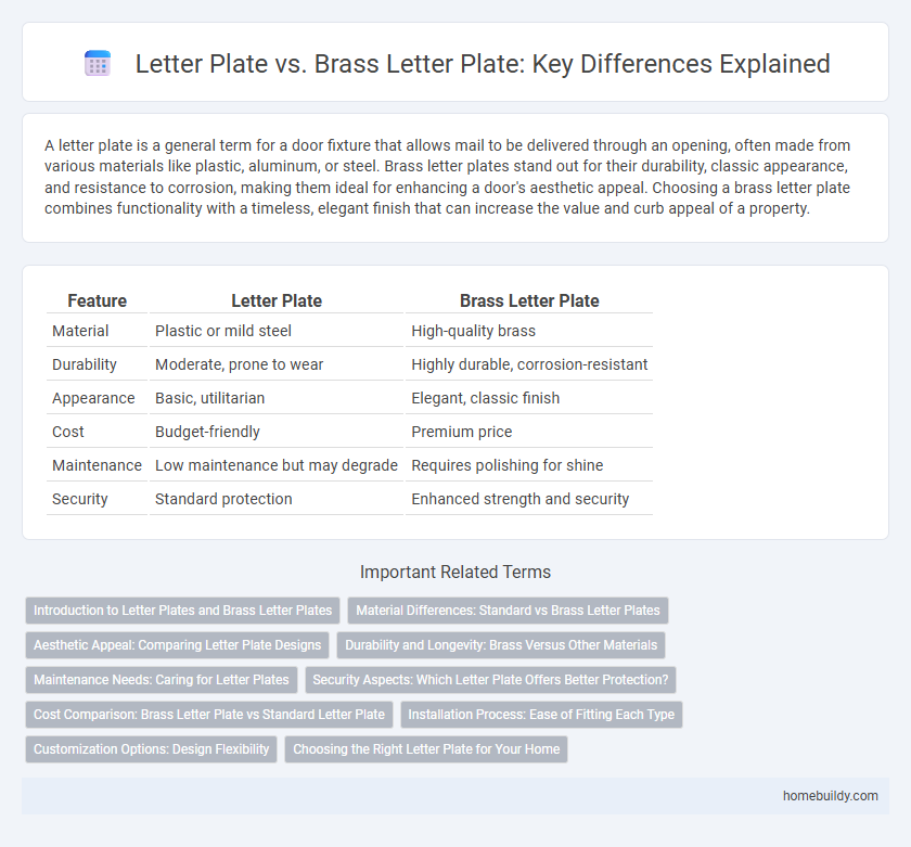Letter Plate vs. Brass Letter Plate: Key Differences Explained