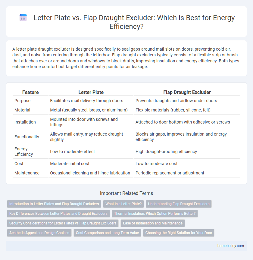 Letter Plate vs. Flap Draught Excluder: Which is Best for Energy Efficiency?