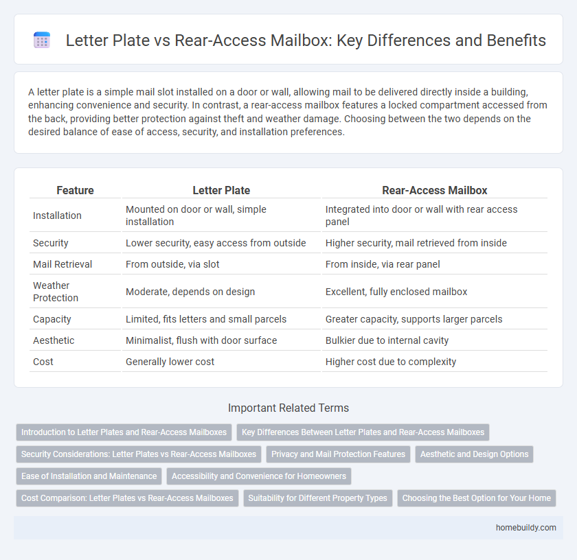 Letter Plate vs Rear-Access Mailbox: Key Differences and Benefits