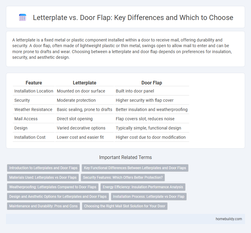 Letterplate vs. Door Flap: Key Differences and Which to Choose