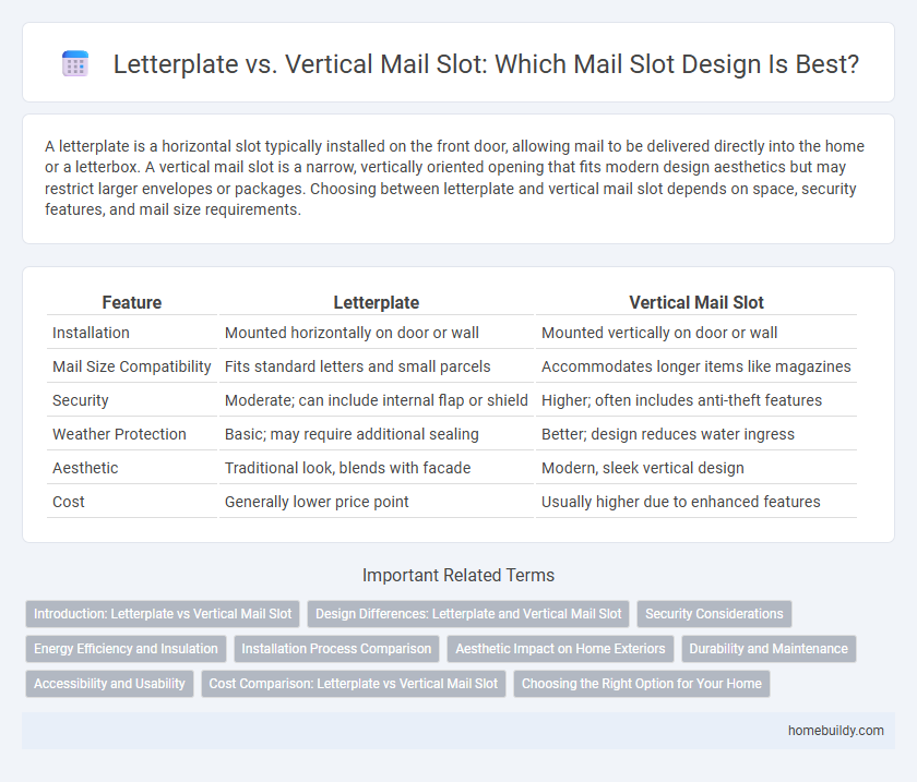 Letterplate vs. Vertical Mail Slot: Which Mail Slot Design Is Best?