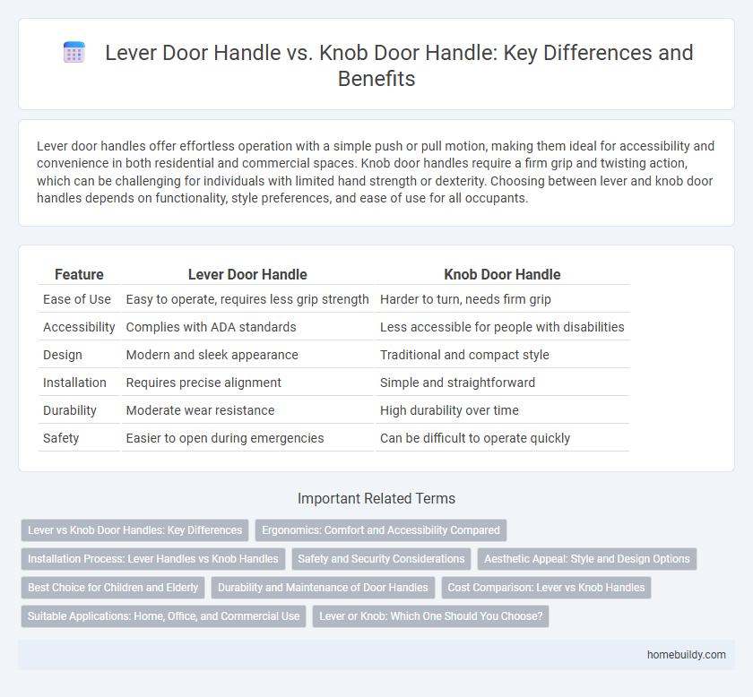 Lever Door Handle vs. Knob Door Handle: Key Differences and Benefits