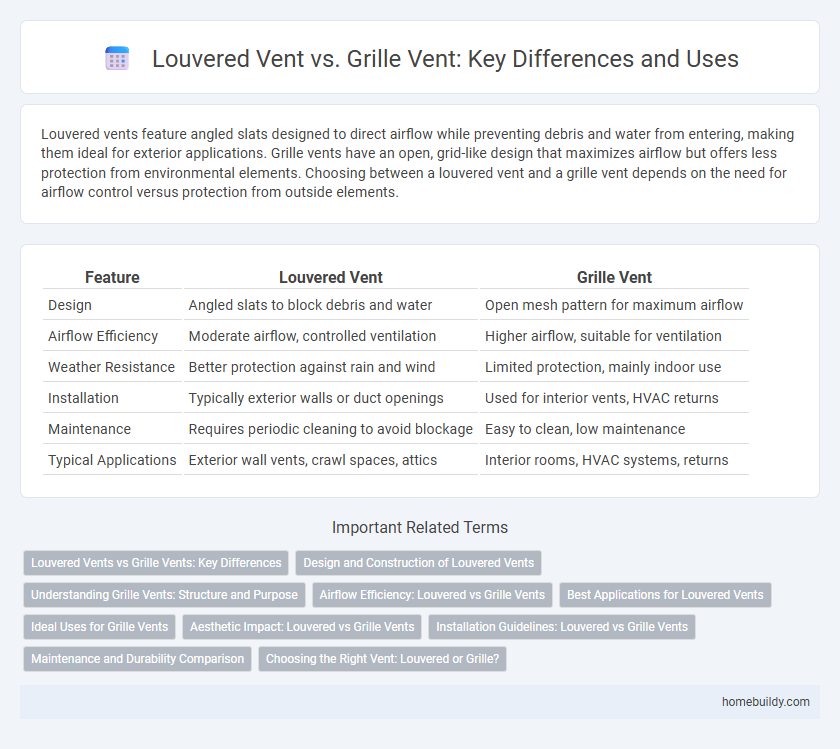 Louvered Vent vs. Grille Vent: Key Differences and Uses