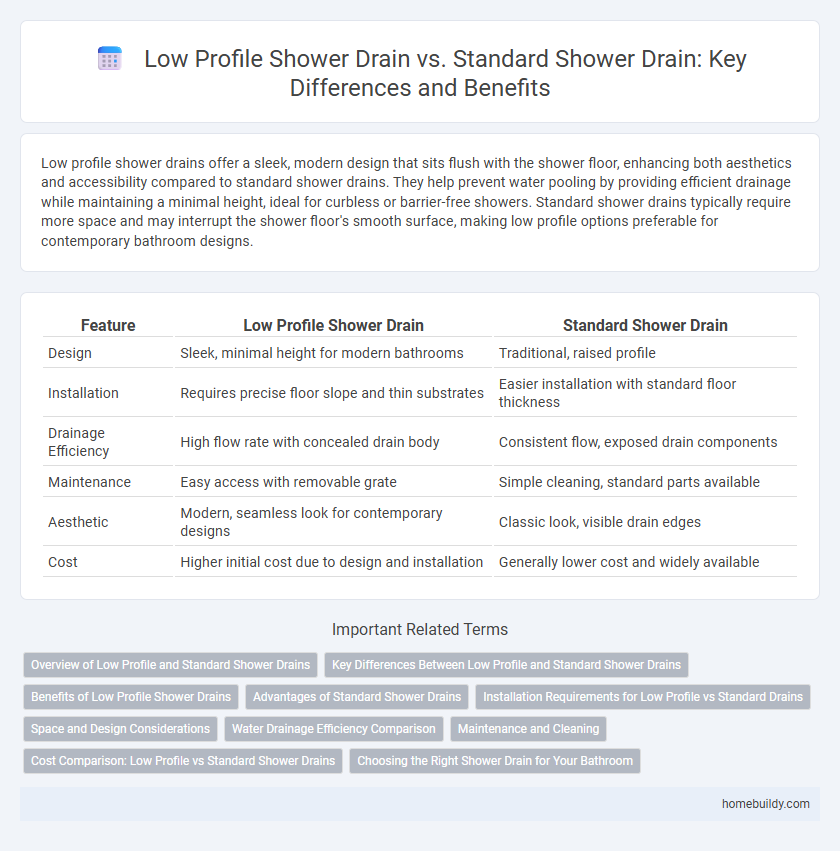 Low Profile Shower Drain vs. Standard Shower Drain: Key Differences and Benefits