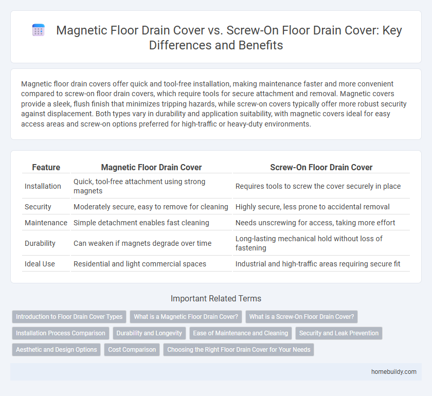 Magnetic Floor Drain Cover vs. Screw-On Floor Drain Cover: Key Differences and Benefits