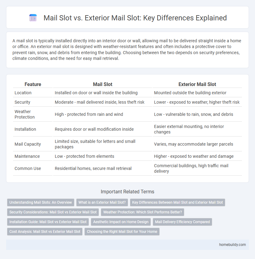 Mail Slot vs. Exterior Mail Slot: Key Differences Explained