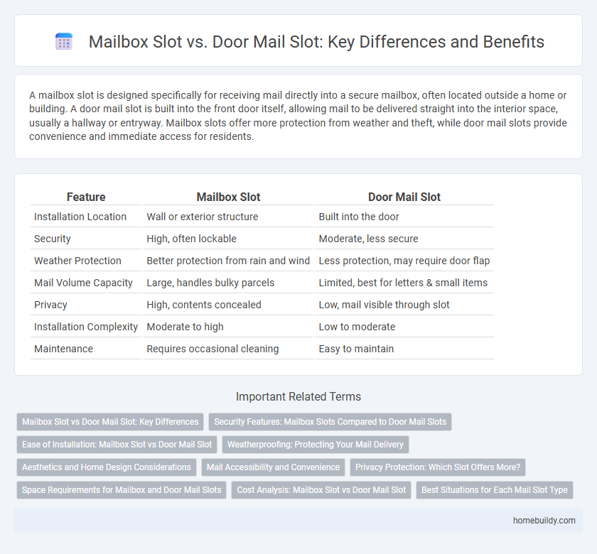 Mailbox Slot vs. Door Mail Slot: Key Differences and Benefits