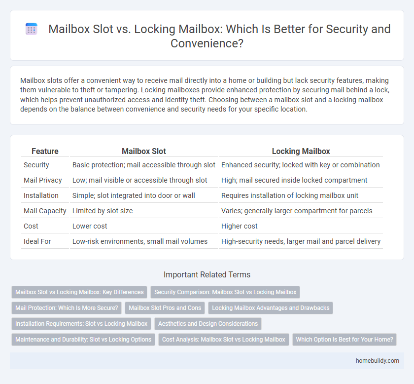 Mailbox Slot vs. Locking Mailbox: Which Is Better for Security and Convenience?