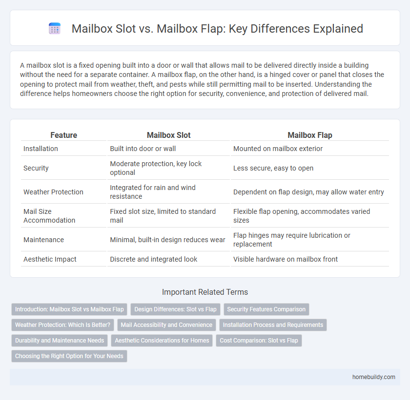 Mailbox Slot vs. Mailbox Flap: Key Differences Explained
