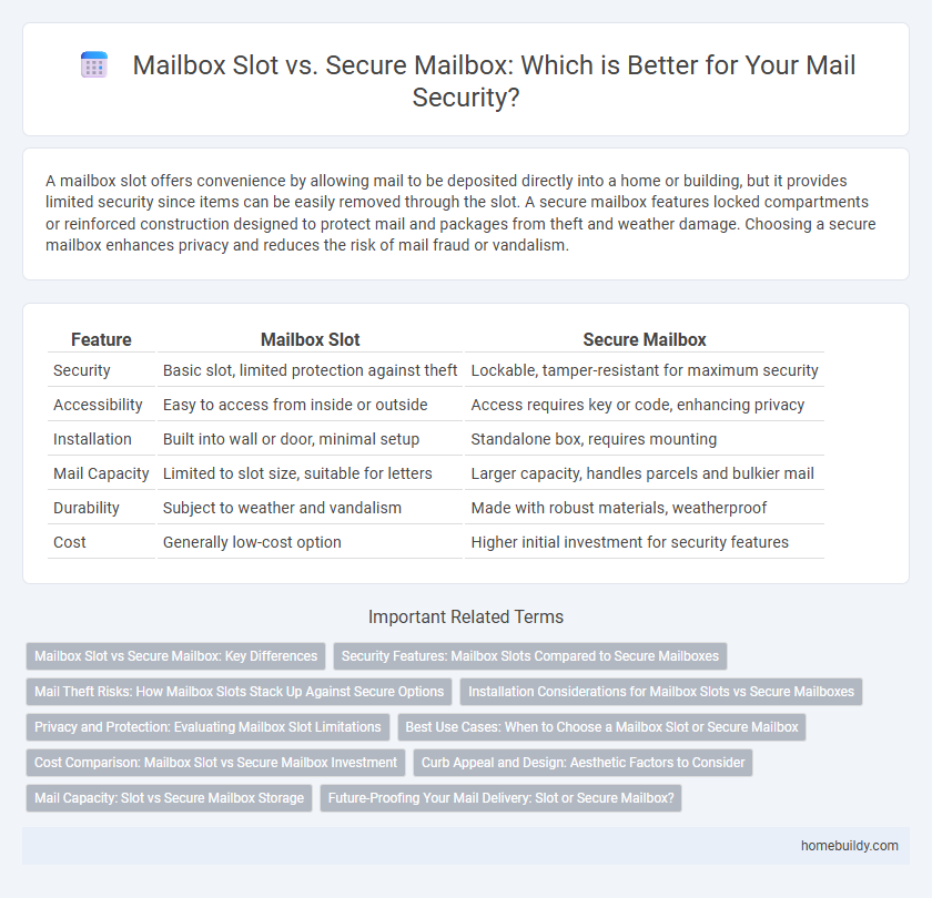 Mailbox Slot vs. Secure Mailbox: Which is Better for Your Mail Security?