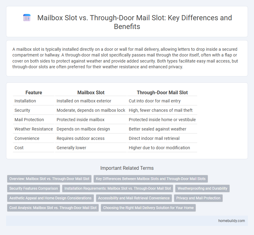 Mailbox Slot vs. Through-Door Mail Slot: Key Differences and Benefits