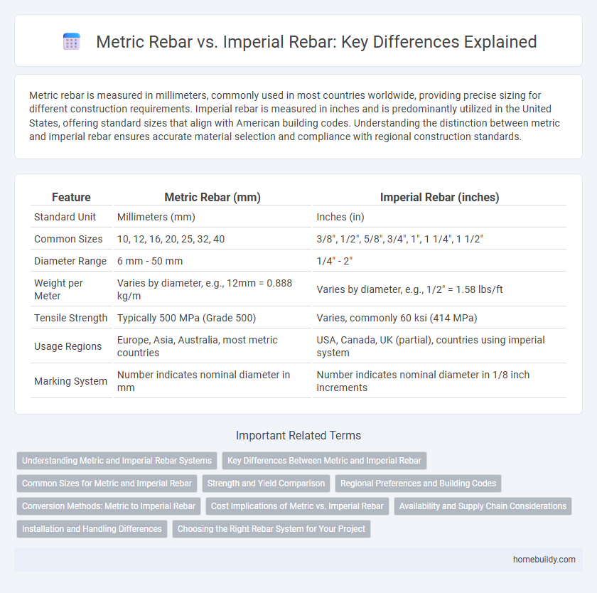 Metric Rebar vs. Imperial Rebar: Key Differences Explained