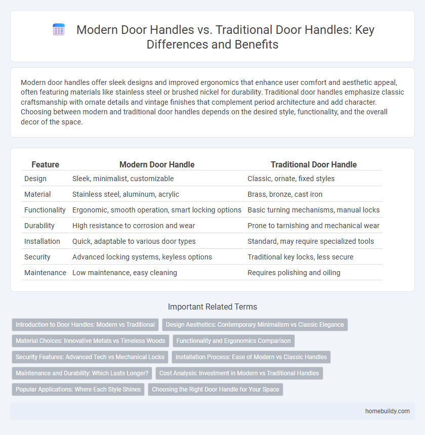 Modern Door Handles vs. Traditional Door Handles: Key Differences and Benefits