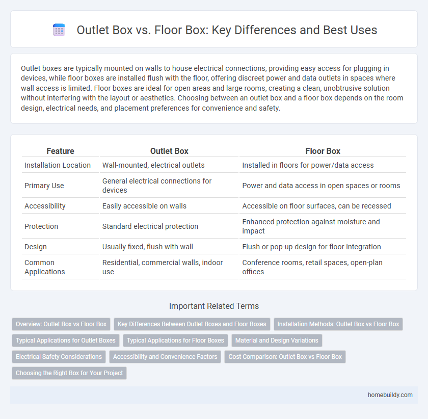 Outlet Box vs. Floor Box: Key Differences and Best Uses