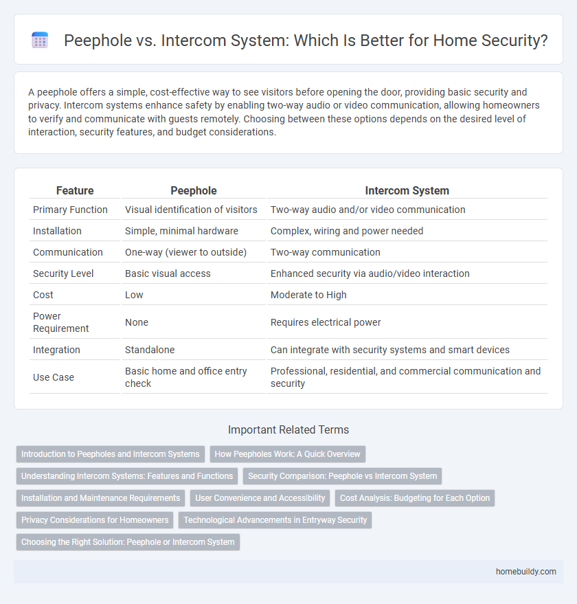 Peephole vs. Intercom System: Which Is Better for Home Security?