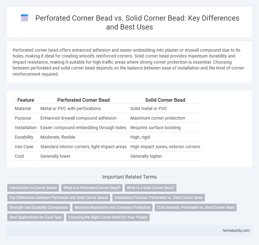 Perforated Corner Bead vs. Solid Corner Bead: Key Differences and Best Uses
