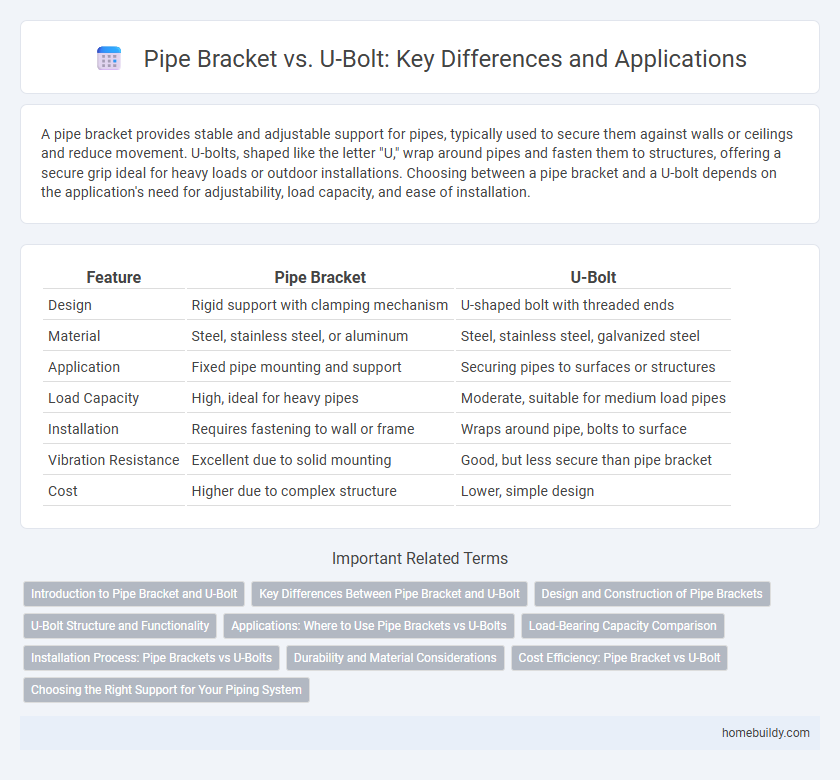 Pipe Bracket vs. U-Bolt: Key Differences and Applications