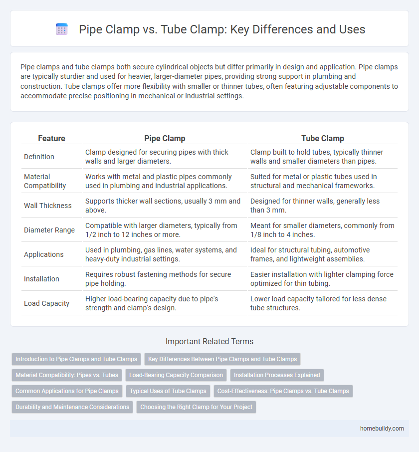 Pipe Clamp vs. Tube Clamp: Key Differences and Uses