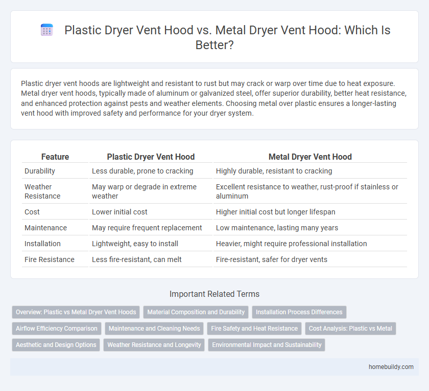 Plastic Dryer Vent Hood vs. Metal Dryer Vent Hood: Which Is Better?