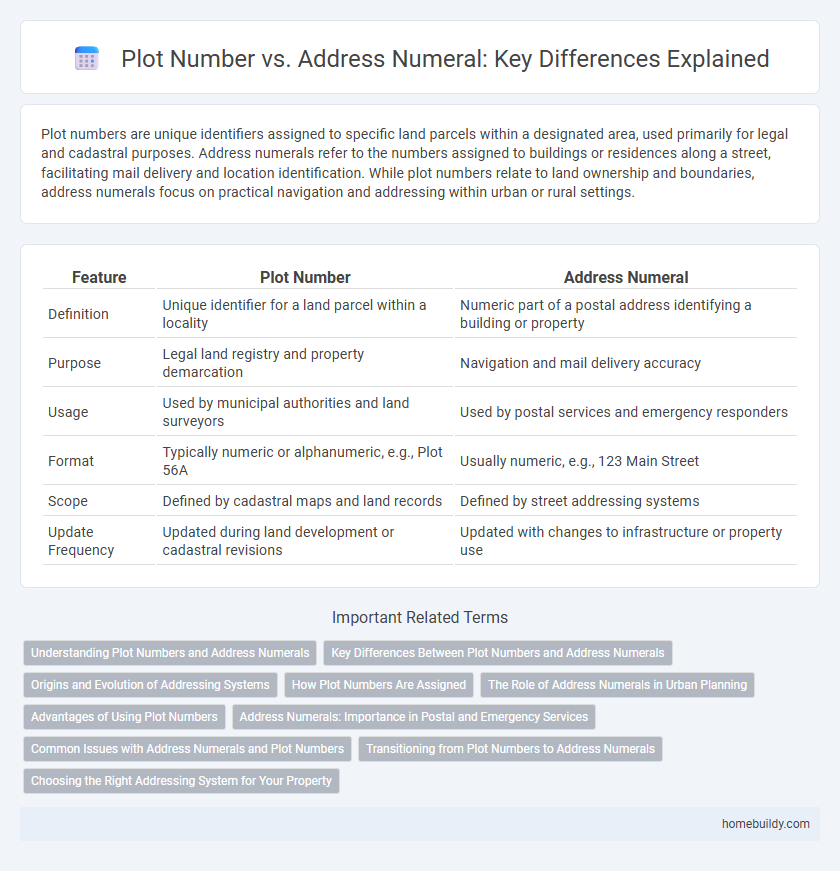 Plot Number vs. Address Numeral: Key Differences Explained