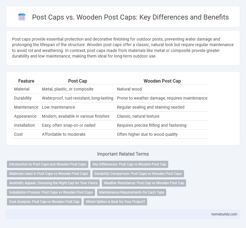 Post Caps vs. Wooden Post Caps: Key Differences and Benefits