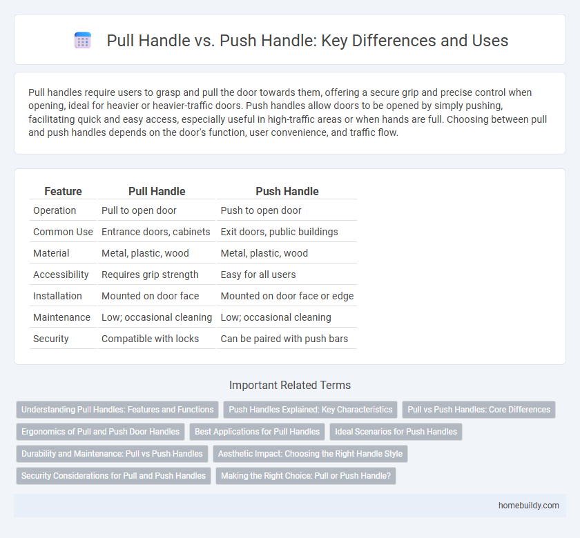 Pull Handle vs. Push Handle: Key Differences and Uses