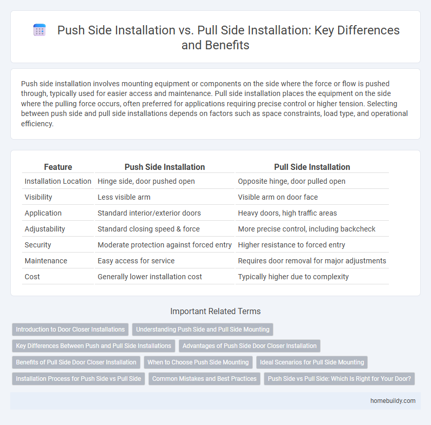 Push Side Installation vs. Pull Side Installation: Key Differences and Benefits