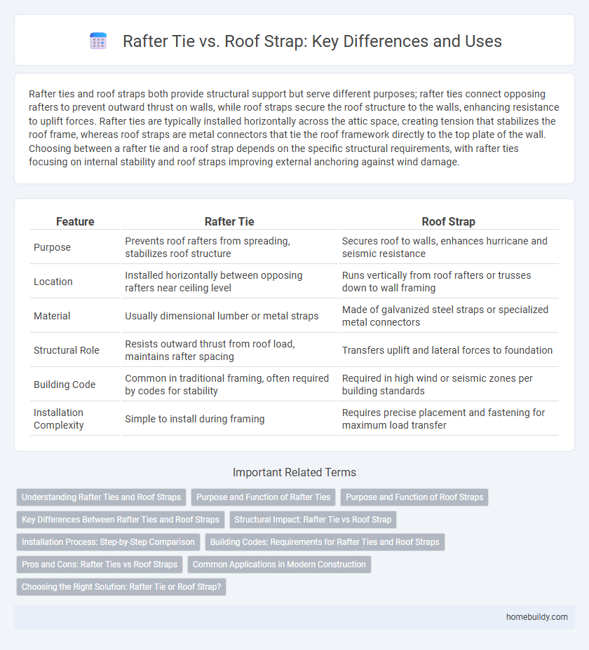 Rafter Tie vs. Roof Strap: Key Differences and Uses