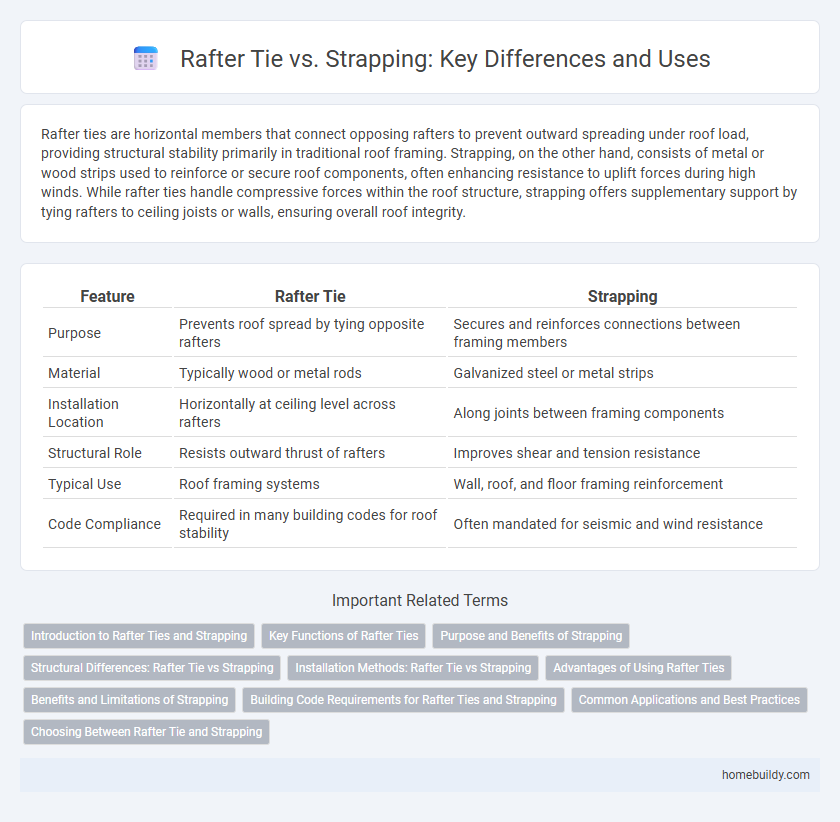 Rafter Tie vs. Strapping: Key Differences and Uses