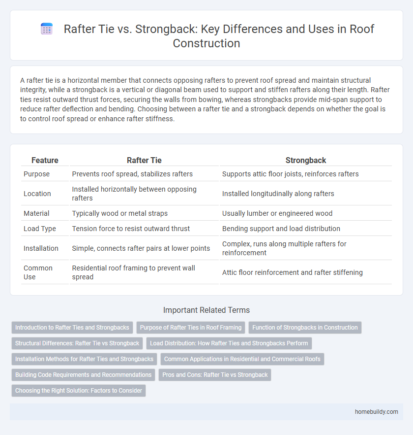 Rafter Tie vs. Strongback: Key Differences and Uses in Roof Construction