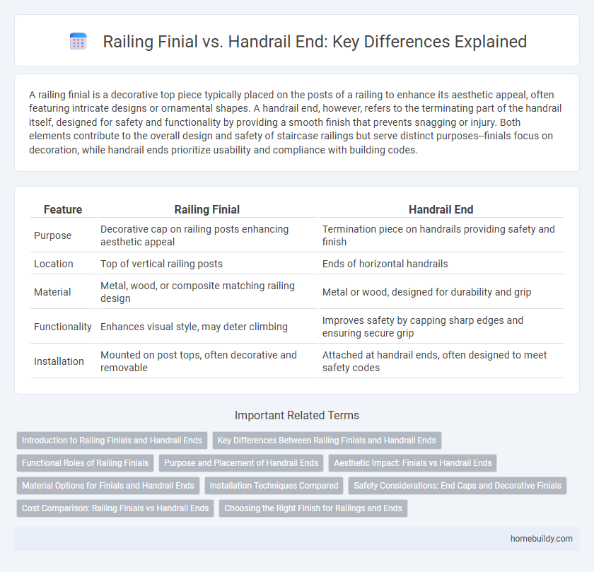Railing Finial vs. Handrail End: Key Differences Explained
