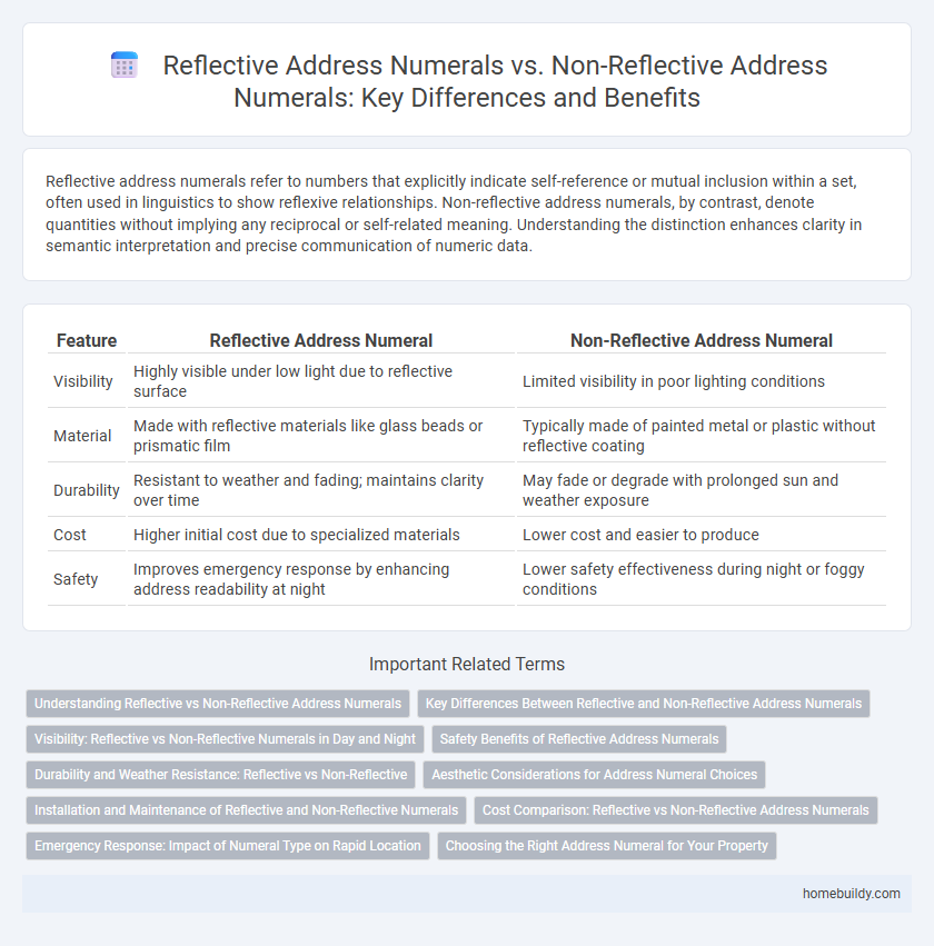 Reflective Address Numerals vs. Non-Reflective Address Numerals: Key Differences and Benefits