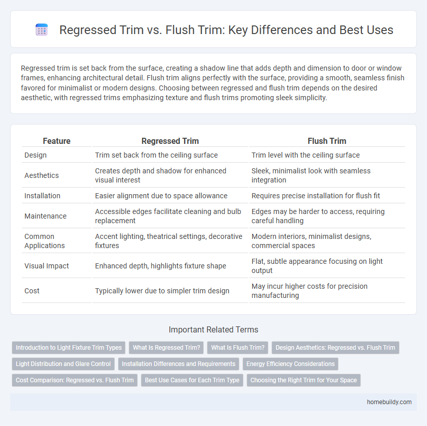 Regressed Trim vs. Flush Trim: Key Differences and Best Uses