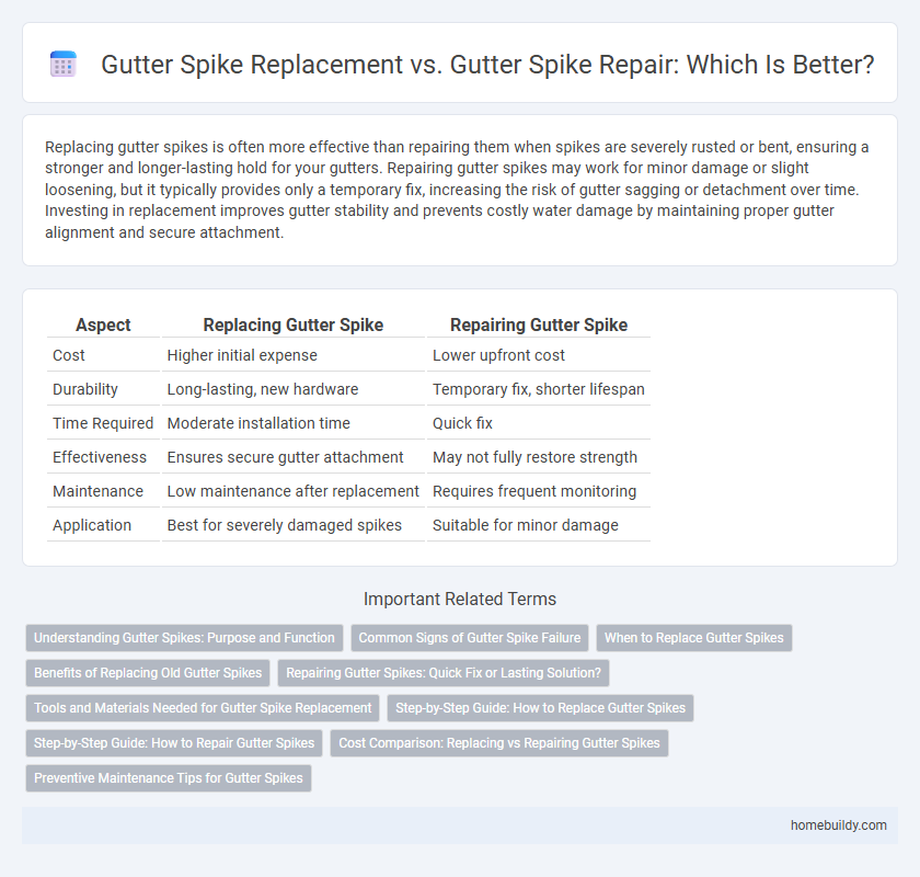 Gutter Spike Replacement vs. Gutter Spike Repair: Which Is Better?