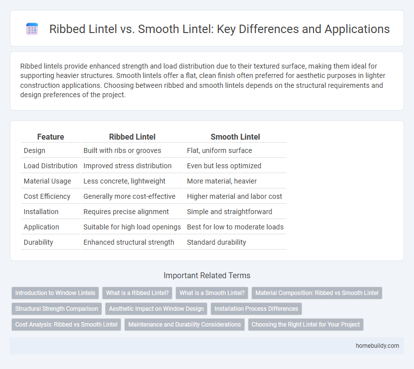 Ribbed Lintel vs. Smooth Lintel: Key Differences and Applications