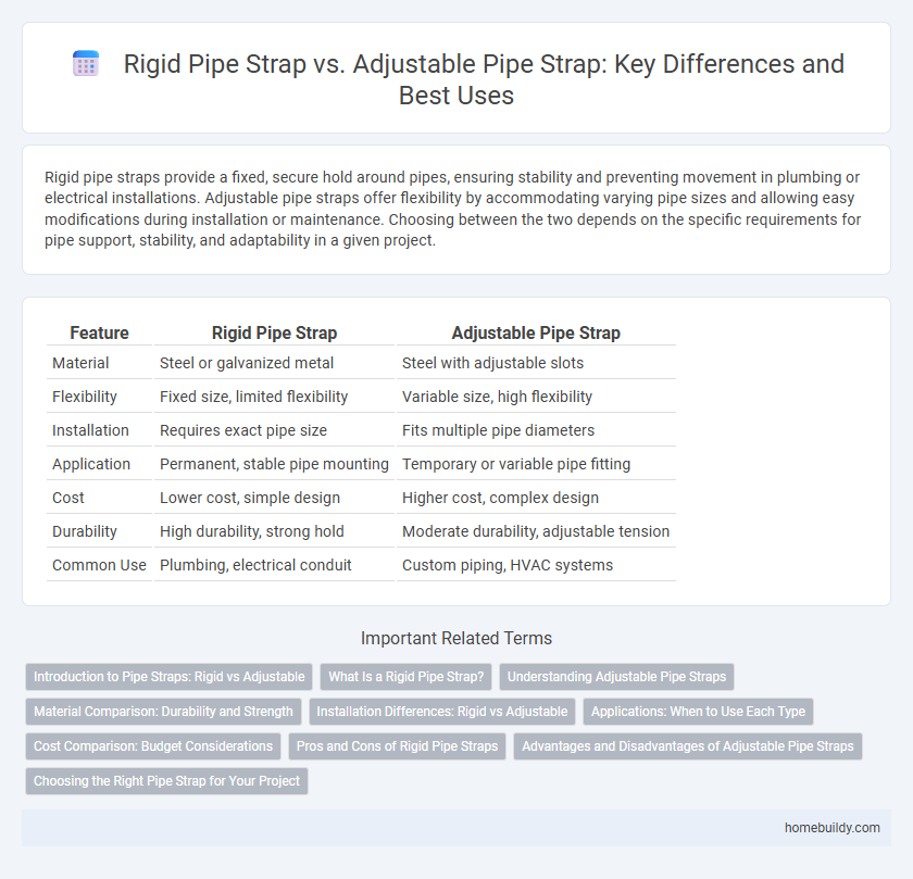 Rigid Pipe Strap vs. Adjustable Pipe Strap: Key Differences and Best Uses