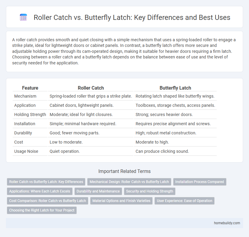 Roller Catch vs. Butterfly Latch: Key Differences and Best Uses