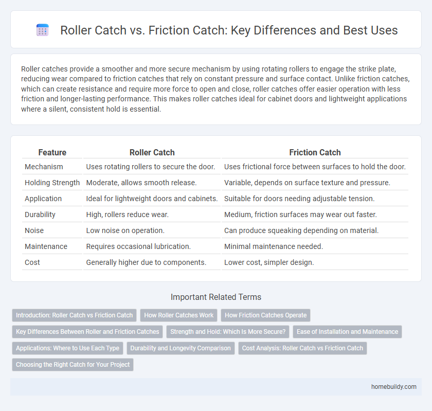 Roller Catch vs. Friction Catch: Key Differences and Best Uses