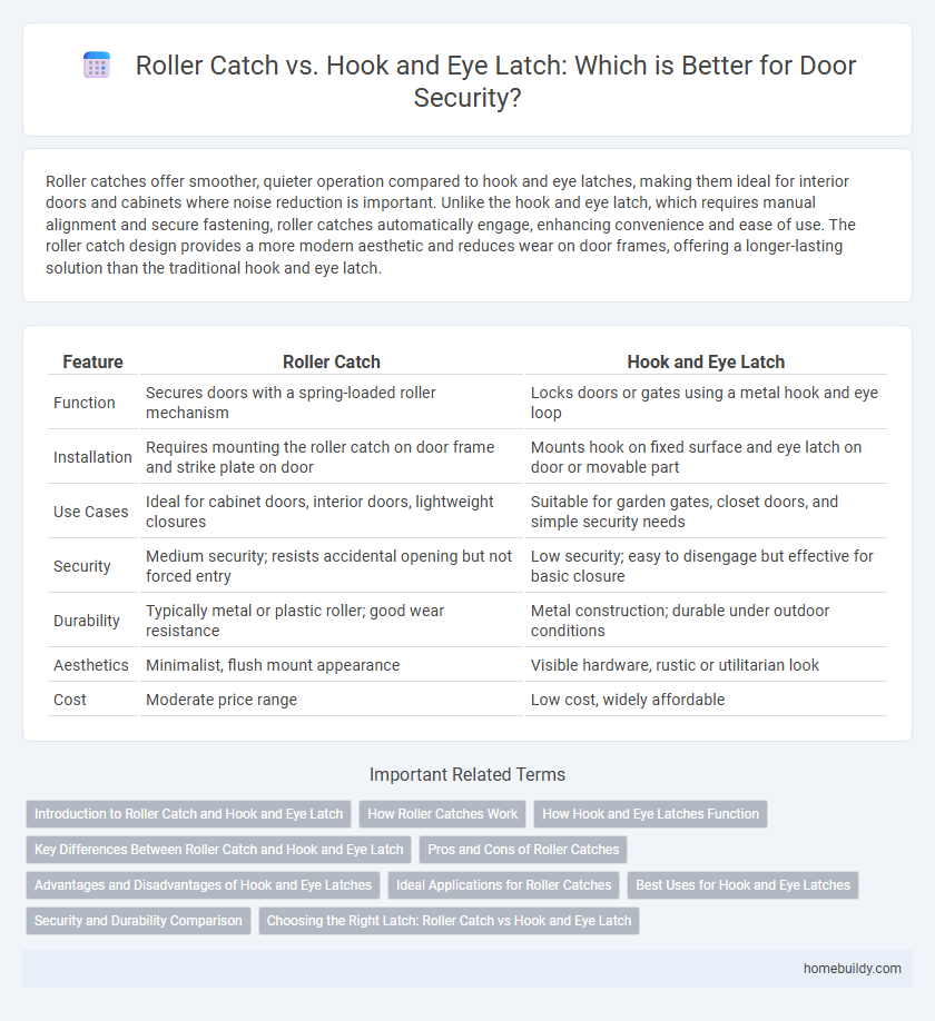 Roller Catch vs. Hook and Eye Latch: Which is Better for Door Security?